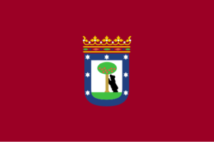 Flag of Madrid Spain